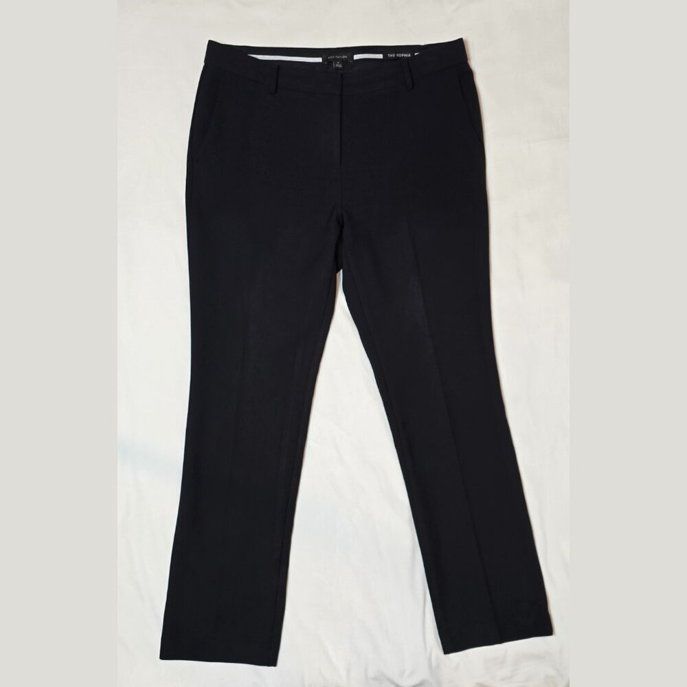 Ann Taylor The Sophia Black Tailored Dress Pants – Size 10